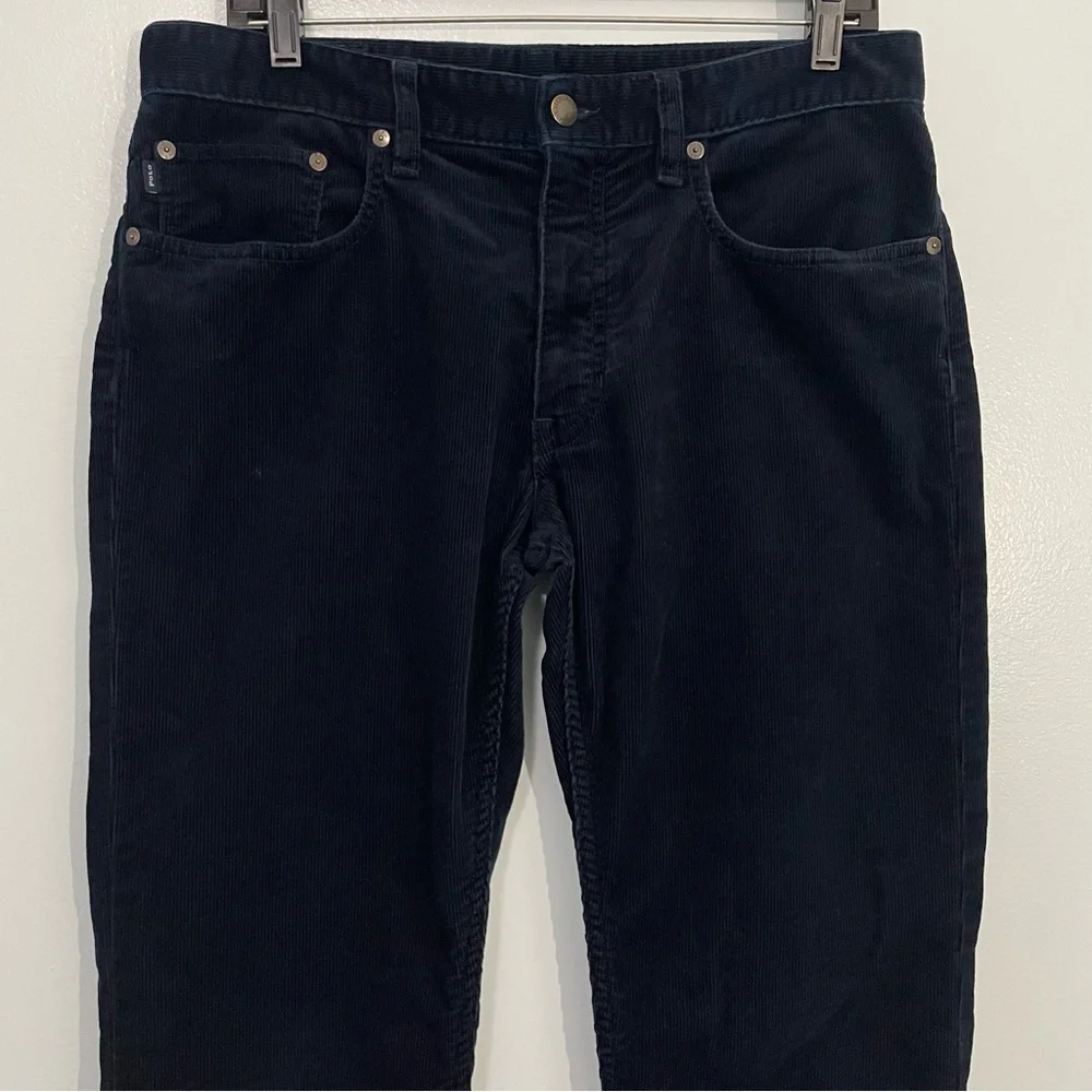 Polo by Ralph Lauren Navy Corduroy Slim Fit Straight Pants Size 32 X 34